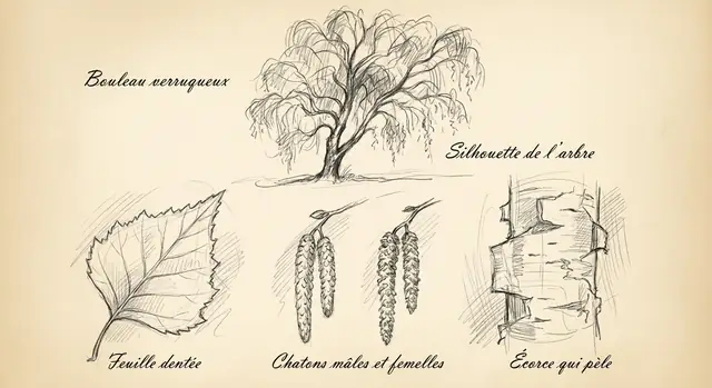 Planche du bouleau verruqueux